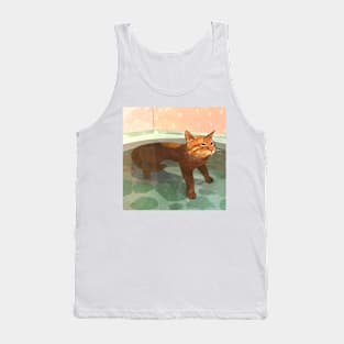 bath time (cat) Tank Top